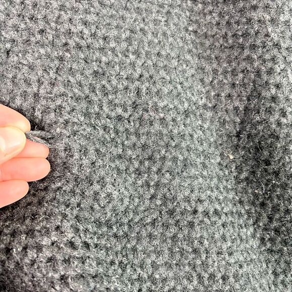 Vince Pullover Sweater Womens XL Navy Gray Colorblock Yak Wool Crew Neck - Picture 8 of 11